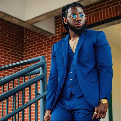 Kevin Jacques wearing a blue suit